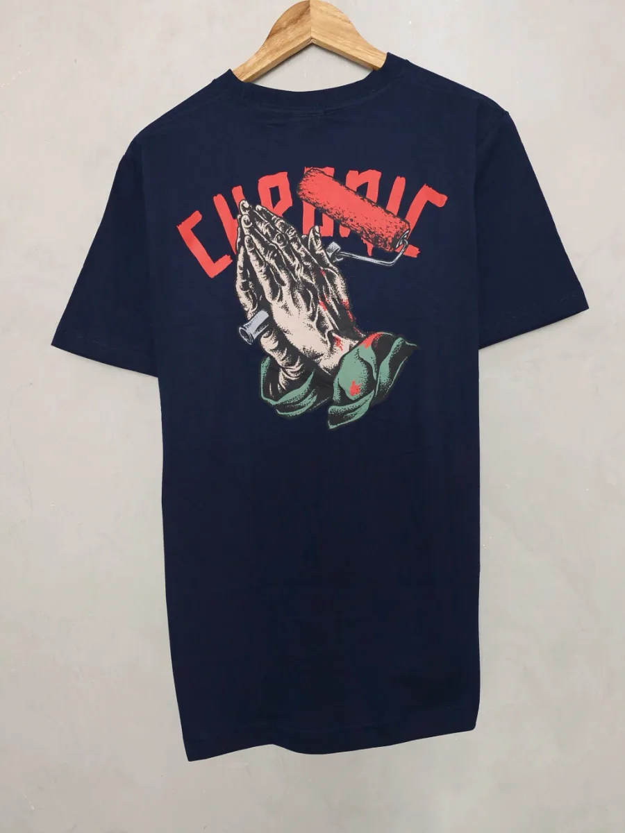 Camiseta Chronic Abençoe Pixo - Marinho, ângulo 1 de 3